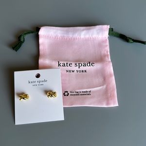 NWT Kate Spade sailor’s knot stud earrings